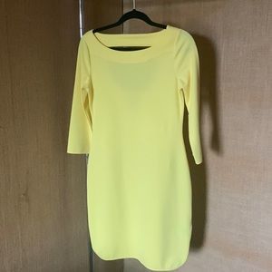 Banana Republic Yellow Boatneck Dress